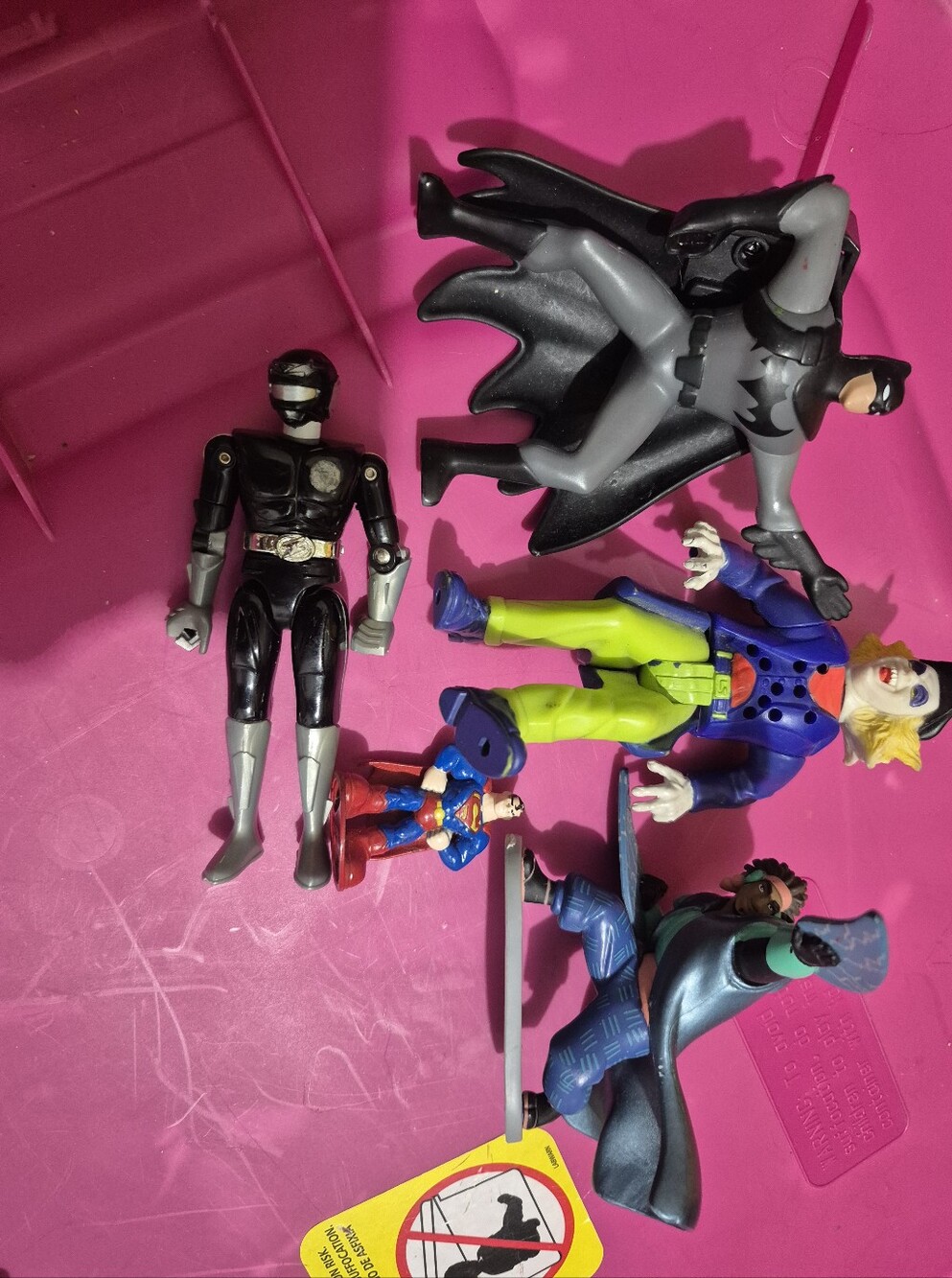Mixed Kids Action Figure Set – Black, Gray, Green, Blue, Purple, Yellow